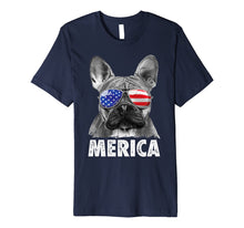 Ladda upp bild till gallerivisning, French Bulldog 4th of July T shirt Merica Men Women USA Flag Premium T-Shirt 959626
