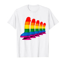 Ladda upp bild till gallerivisning, Rainbow Dildo TShirt &amp; Lesbian Gay Be Ladyboy LGBTQ Pride T-Shirt312478
