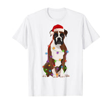 Ladda upp bild till gallerivisning, Funny shirts V-neck Tank top Hoodie sweatshirt usa uk au ca gifts for Boxer Dog Christmas Lights Xmas Dog Lover T-Shirt 1026238
