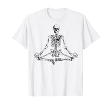 Ladda upp bild till gallerivisning, Halloween Meditating Skeleton Shirt | Funny Freaky Yoga Gift 140558
