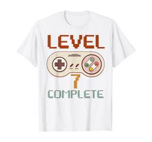Ladda upp bild till gallerivisning, Vintage 80s Gamer 7th Wedding Anniversary Level 7 Complete T-Shirt 204595
