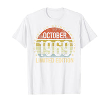 Ladda upp bild till gallerivisning, Born October 1969 Limited Edition Bday Gifts 50th Birthday T-Shirt 103186
