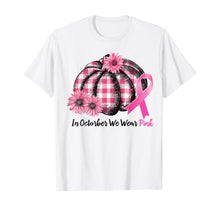 Ladda upp bild till gallerivisning, In October We Wear Pink Pumpkin Breast Cancer Leopard Gift T-Shirt 227255
