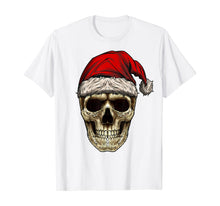 Ladda upp bild till gallerivisning, Funny shirts V-neck Tank top Hoodie sweatshirt usa uk au ca gifts for Santa Hat Sugar Skull Day Of The Dead Funny Christmas Skull T-Shirt 669252
