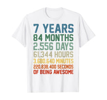 Ladda upp bild till gallerivisning, Vintage 7th Birthday 7 Years Old Wedding Anniversary Gift T-Shirt
