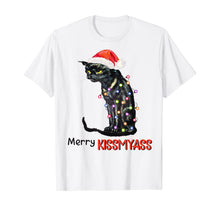Ladda upp bild till gallerivisning, Merry Kissmyass Funny \Black Cat Christmas Tree Gifts T-Shirt
