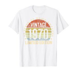 50 Year Old Gifts Vintage 1970 Limited Edition 50th Birthday T-Shirt-145786