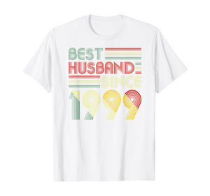 20th Wedding Anniversary Gifts Best Husband Since 1999 T-Shirt 175138