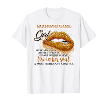Ladda upp bild till gallerivisning, Scorpio Girl Hated by many Biting lips Tshirt Birthday Gifts 144317
