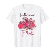 Ladda upp bild till gallerivisning, In October We Wear Pink Pumpkin Breast Cancer Halloween T-Shirt 287276
