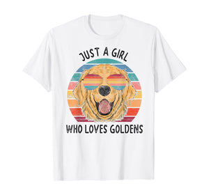 Funny shirts V-neck Tank top Hoodie sweatshirt usa uk au ca gifts for Girl Who Loves Golden Retrievers Dog Gifts  T-Shirt 229210