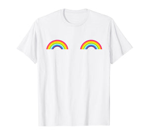 Gay Les Pride Rainbow Boobs T-Shirt Lgbt Pride Month Gifts