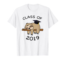 Ladda upp bild till gallerivisning, Funny shirts V-neck Tank top Hoodie sweatshirt usa uk au ca gifts for Graduation Sloth Funny Class Of 2019 Graduate Tee Grad Gifts 2407163
