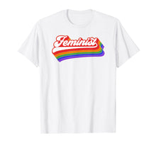 Ladda upp bild till gallerivisning, Funny shirts V-neck Tank top Hoodie sweatshirt usa uk au ca gifts for Feminist T Shirt. Retro 70's Feminism Shirt. Vintage Rainbow 968097
