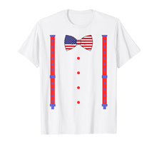 Ladda upp bild till gallerivisning, Funny shirts V-neck Tank top Hoodie sweatshirt usa uk au ca gifts for 4th Of July Bow Tie &amp; Suspenders Americann Flag T shirt 1299795
