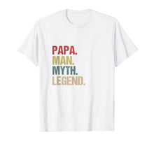 Ladda upp bild till gallerivisning, papa man myth legend t-shirt gift for father dad daddy tee T-Shirt 75963
