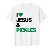 Ladda upp bild till gallerivisning, Funny shirts V-neck Tank top Hoodie sweatshirt usa uk au ca gifts for I Love Pickles Shirt I Love Jesus &amp; Pickles T-Shirt 2232118
