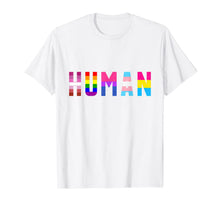 Ladda upp bild till gallerivisning, HUMAN Flag LGBT Gay Pride Month Transgender T Shirt Support 32516
