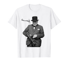 Ladda upp bild till gallerivisning, Funny shirts V-neck Tank top Hoodie sweatshirt usa uk au ca gifts for Winston Churchill Tommy Gun European Hero t-shirt 270844
