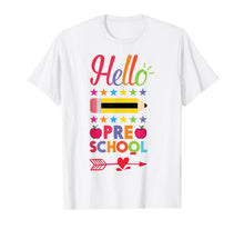 Ladda upp bild till gallerivisning, Hello Preschool First Day Of Pre-K Back To School 2017 Shirt 835235
