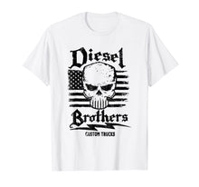Ladda upp bild till gallerivisning, Funny shirts V-neck Tank top Hoodie sweatshirt usa uk au ca gifts for Diesel Brothers Custom Trucks Skull USA Flag Graphic T-Shirt 589192
