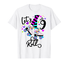 Ladda upp bild till gallerivisning, Funny shirts V-neck Tank top Hoodie sweatshirt usa uk au ca gifts for 9th Roller Skate birthday T-shirt -let's Roll Unicorn Shirt 1978399
