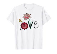 Ladda upp bild till gallerivisning, Namaste Love bee lotus yoga woman shirt 252450
