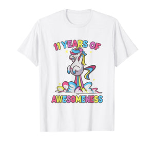 Funny shirts V-neck Tank top Hoodie sweatshirt usa uk au ca gifts for 11th Birthday Girl Unicorn Shirt Gifts Age 11 Niece Daughter 449114