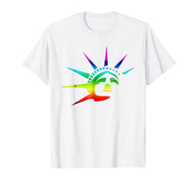 Ladda upp bild till gallerivisning, Statue Of Liberty Gay Pride Shirt Rainbow Flag GBLTQ Pop NYC 792752
