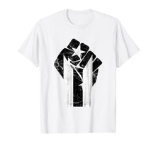 Ladda upp bild till gallerivisning, Puerto Rico Resiste Black Flag TShirt Fist 53508
