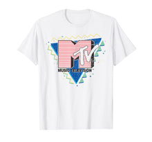 Ladda upp bild till gallerivisning, MTV Pink Stripes Logo 90's Retro Design Graphic T-Shirt

