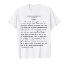 Ladda upp bild till gallerivisning, Funny shirts V-neck Tank top Hoodie sweatshirt usa uk au ca gifts for Jane Austen Pride and Prejudice Vintage Text Gift T-Shirt 2084347
