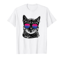 Ladda upp bild till gallerivisning, Bisexual Gay Pride Cat LGBT Sunglasses t shirt 76216

