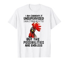 Ladda upp bild till gallerivisning, Funny shirts V-neck Tank top Hoodie sweatshirt usa uk au ca gifts for I'm currently unsupervised T-shirt chicken funny Farmer 216394

