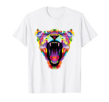 Ladda upp bild till gallerivisning, Funny shirts V-neck Tank top Hoodie sweatshirt usa uk au ca gifts for Tiger Shirt : Colorful Angry Tiger Pop Art Style T-Shirt 2590671
