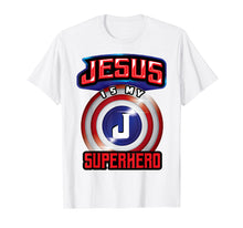 Ladda upp bild till gallerivisning, Funny shirts V-neck Tank top Hoodie sweatshirt usa uk au ca gifts for Jesus Is My Superhero Shirt | Cute Powerful Christian Gift 2747312
