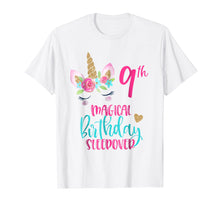 Ladda upp bild till gallerivisning, Funny shirts V-neck Tank top Hoodie sweatshirt usa uk au ca gifts for Unicorn 9th Magical Birthday Sleepover Party Shirt Girl Tee 2817685
