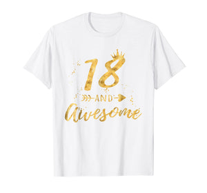 Funny shirts V-neck Tank top Hoodie sweatshirt usa uk au ca gifts for 18th Birthday Shirt for Girl, 18 and Awesome Gifts T-Shirt 750057