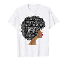 Ladda upp bild till gallerivisning, Funny shirts V-neck Tank top Hoodie sweatshirt usa uk au ca gifts for Strong Black Woman With Afro Natural Hair In Words Tee Shirt 2059250
