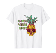 Ladda upp bild till gallerivisning, Funny shirts V-neck Tank top Hoodie sweatshirt usa uk au ca gifts for Good Vibes Only Vintage Skull Sunglass T-Shirt 2532291
