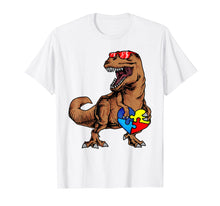 Ladda upp bild till gallerivisning, Funny shirts V-neck Tank top Hoodie sweatshirt usa uk au ca gifts for Autism Awareness Shirt Dinosaur Puzzle Piece Boys Men Kids 2765794
