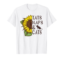 Ladda upp bild till gallerivisning, Funny shirts V-neck Tank top Hoodie sweatshirt usa uk au ca gifts for Sunflower Tats naps and cats Funny Graphic T-shirt 2691412
