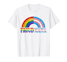Ladda upp bild till gallerivisning, Vintage proud mama flag Rainbow LGBT Transgender pride month T-Shirt 121830
