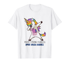 Ladda upp bild till gallerivisning, Funny shirts V-neck Tank top Hoodie sweatshirt usa uk au ca gifts for Brave strong Fearless Unicorn Apraxia Awareness Shirt 1597307
