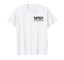 Ladda upp bild till gallerivisning, NASA Shirt, Worm Logo Insignia Symbol USA US Flag Graphic T-Shirt 123312
