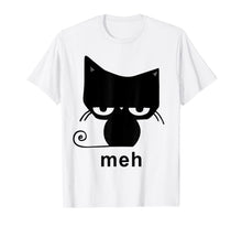 Ladda upp bild till gallerivisning, Meh Black Cat Funny Gift For Cat Lovers Men Women T-Shirt 95483
