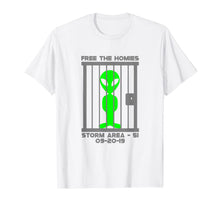 Ladda upp bild till gallerivisning, Free the homies jail Area 51 Alien Shirt gift funny fun T-Shirt 94476
