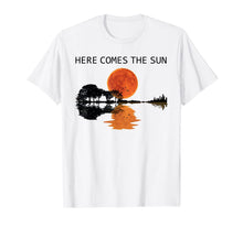 Ladda upp bild till gallerivisning, Here Comes The Sun Guitar Shadow Sunset T-Shirt 160083

