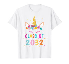 Ladda upp bild till gallerivisning, Kid Unicorn First Day Of School Class Of 2032 Grow With Me  T-Shirt 106568
