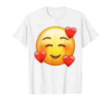 Ladda upp bild till gallerivisning, Smiling Face with Hearts In Love Emojis Halloween Costume  T-Shirt 751805
